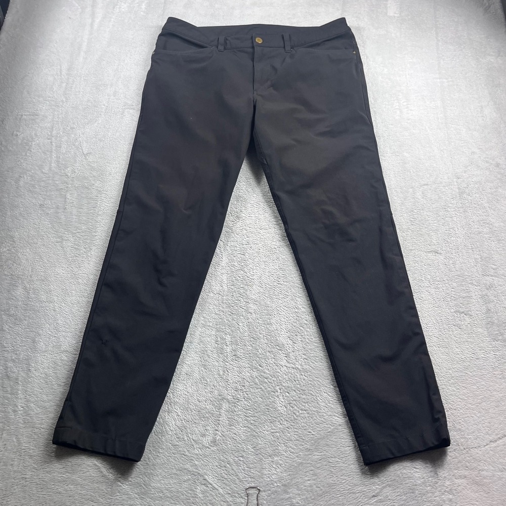 Lululemon Commission Pant Slim Black Mens Size 33 Chino Trousers M5552S